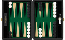 Jogo de Gamão Pequeno - Cód. PQ-21PR/BR - Verde x Preto/Bege