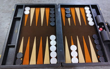 Jogo de Gamão PRO - 44.5mm checkers - Cód. PRO-14PR/BR - Café x Castanho/Bege