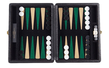 Jogo de Gamão Pequeno - Cód. PQ-20PR/BR - Preto x Verde/Bege