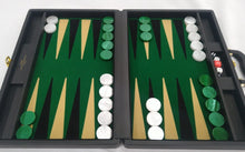 Jogo de Gamão Standard - Cód. ST-21VD/BR - Verde x Preto/Bege