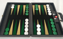 Jogo de Gamão Standard - Cod. ST-20VD/BR - Preto x Verde/Bege
